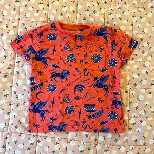 Mini boden red and blue t shirt